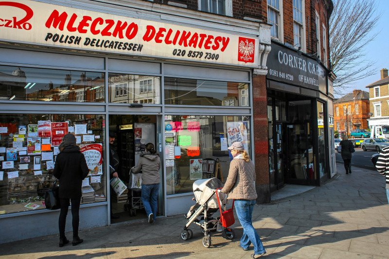 Polski sklep w dzielnicy Ealing Broadway w Londynie