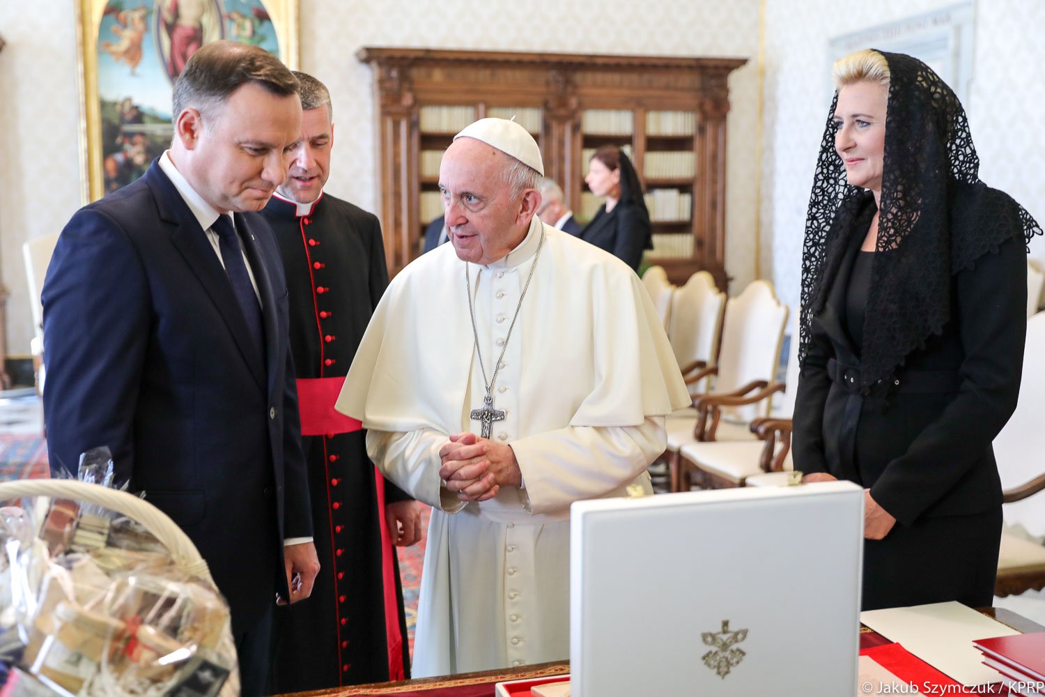 Papież Franciszek przyjął prezydenta Andrzeja Dudę na audiencji.