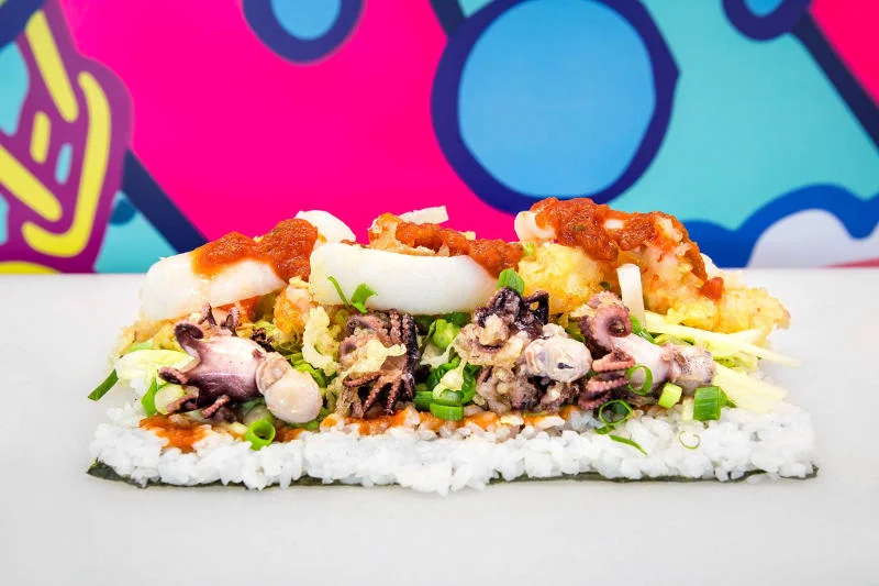 Sushito, które wybrał dla mnie Masny przed zawinięciem.