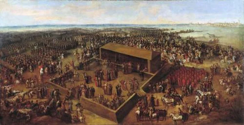 Elekcja na Woli w 1697 roku - obraz Jana Piotra Norblina, Zamek Królewski na Wawelu.