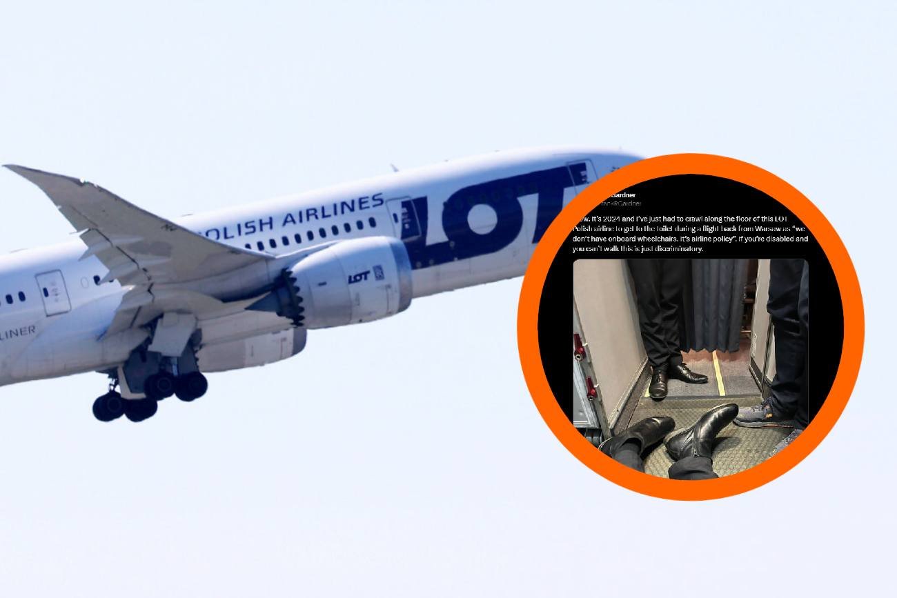 Polskie Linie Lotnicze w ogniu krytyki. Dziennikarz BBC musiał się czołgać po podłodze w samolocie
