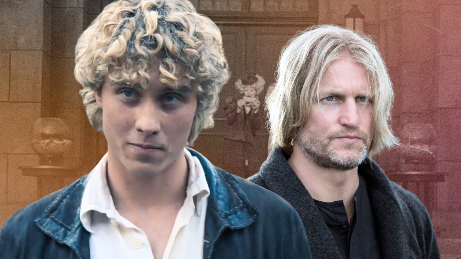 Nowe "Igrzyska śmierci" odmłodziły kultowych bohaterów. Effie jest idealna Joseph Zada i Woody Harrelson w filmach z serii "Igrzyska śmierci" (PORÓWNANIE)
