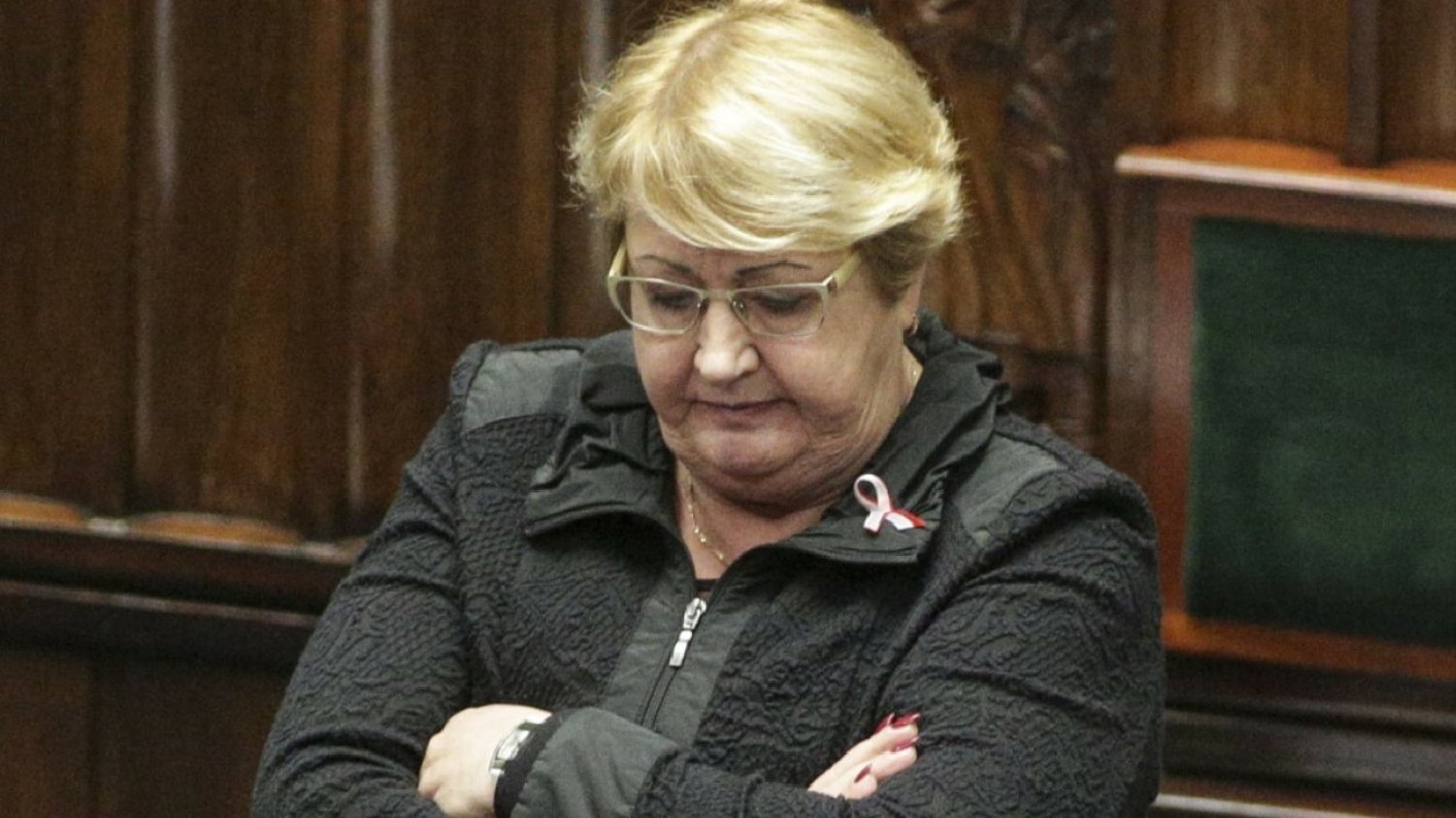 Krzywonos do posłów PiS: Wśród was siedzi człowiek nazywany skrobakiem.