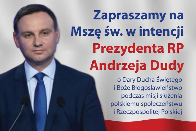 Zaproszenie na mszę w Łagiewnikach