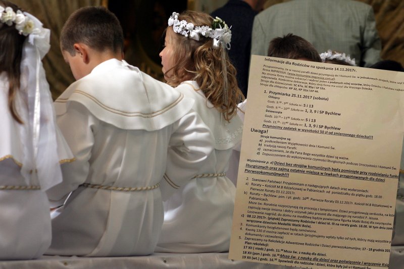 Ksiądz, komunia i konkretna firma, w której należy kupić komunijny strój – to połączenie zawsze zbudza kontrowersje.