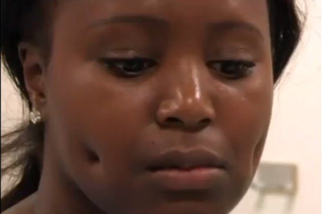 Cherelle Campbell niedługo po operacji