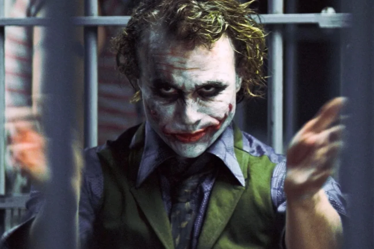 Heath Ledger w filmie "Mroczny Rycerz"
