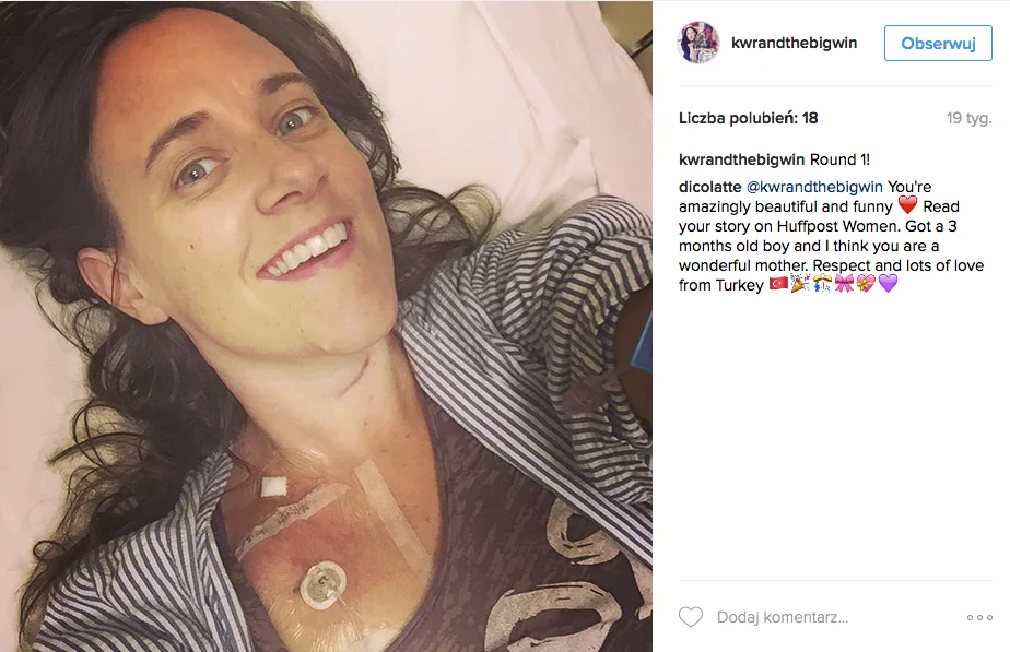 Pierwsze chemo-selfie Karen.