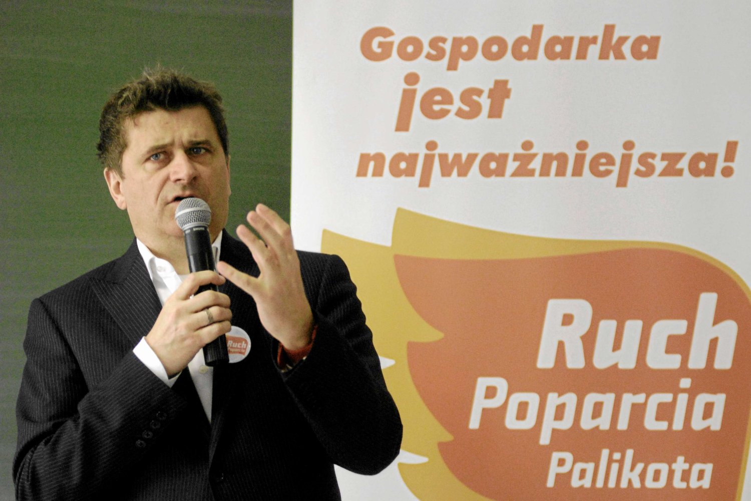 Janusz Palikot, lider Ruchu Poparcia Palikota.