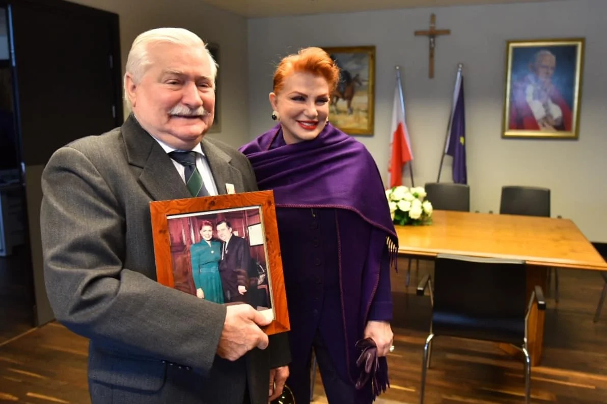 Były prezydent na spotkaniu z Georgette Mosbacher 30 września.