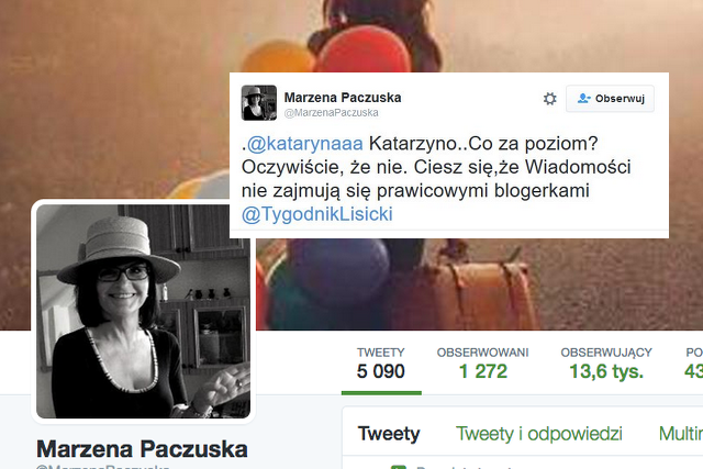 Popularna prawicowa blogerka Kataryna podpadła szefowej "Wiadomości".