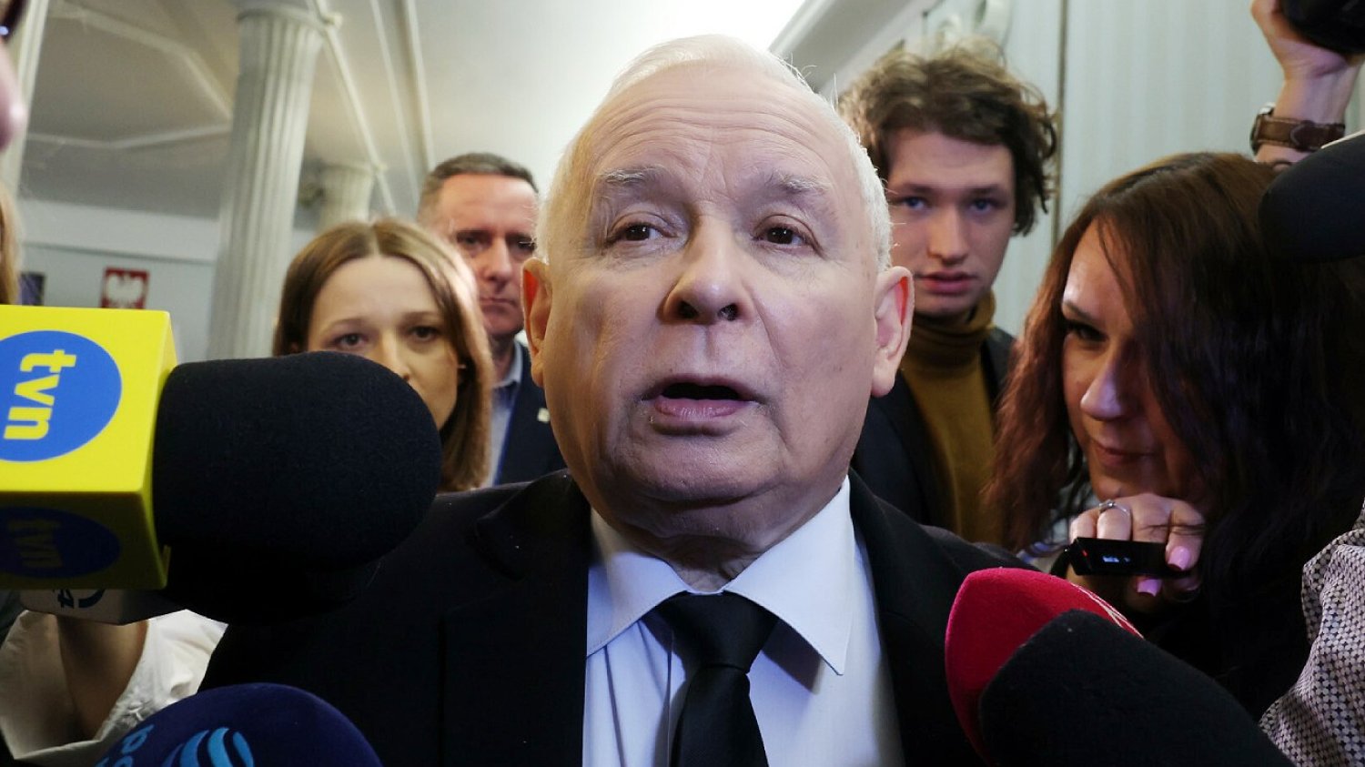 Jarosław Kaczyński w Sejmie.