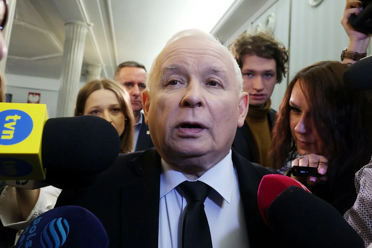 Jarosław Kaczyński w Sejmie.