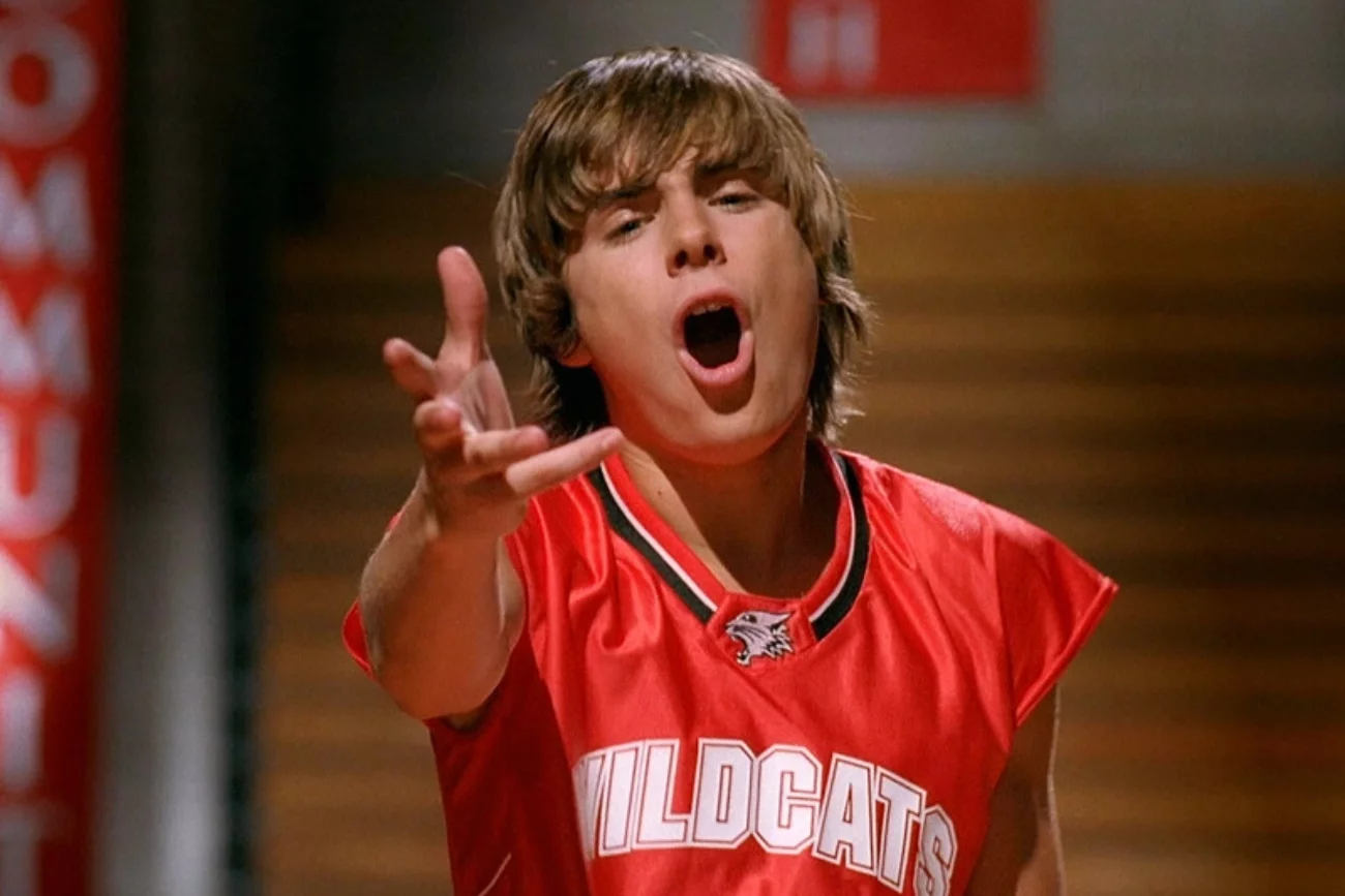 Zac Efron jako Troy Bolton w "High School Musical".
