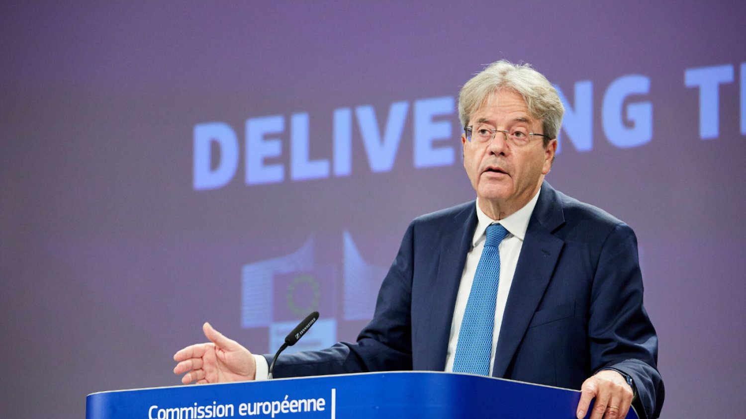Komisarz UE ds. gospodarczych Paolo Gentiloni