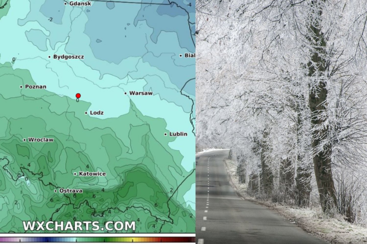 Polska podzieli się na dwie strefy pogodowe. Możliwy nawet dwucyfrowy mróz.