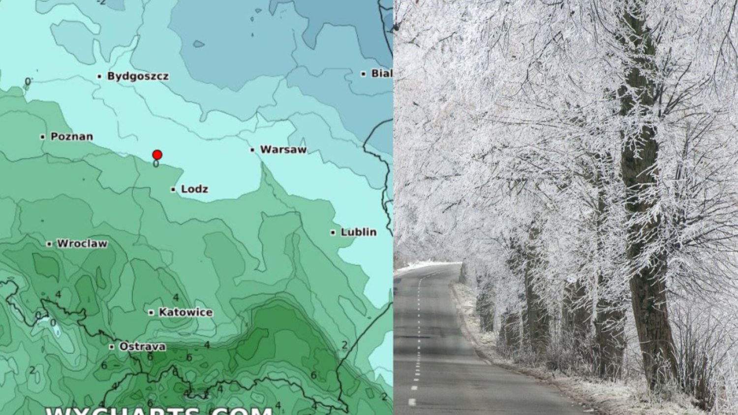 Polska podzieli się na dwie strefy pogodowe. Możliwy nawet dwucyfrowy mróz.