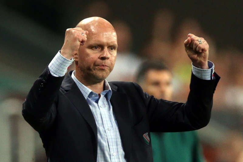 Legia pokonała Celtic w meczu rewanżowym 2:0. Na zdjęciu trener Legii Henning Berg
