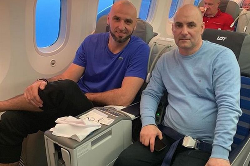 Gortat spotkał Golloba w samolocie przypadkiem.