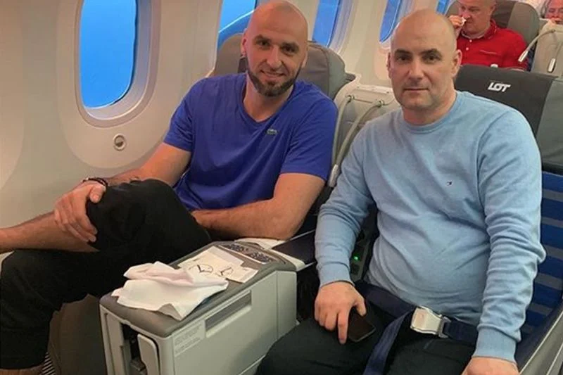 Gortat spotkał Golloba w samolocie przypadkiem.