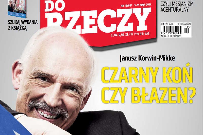 Janusz Korwin-Mikke trafił na okładkę "Do Rzeczy".