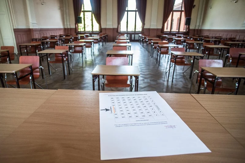 Przygotowania do matur 2020 w jednej ze szkół w Bydgoszczy.