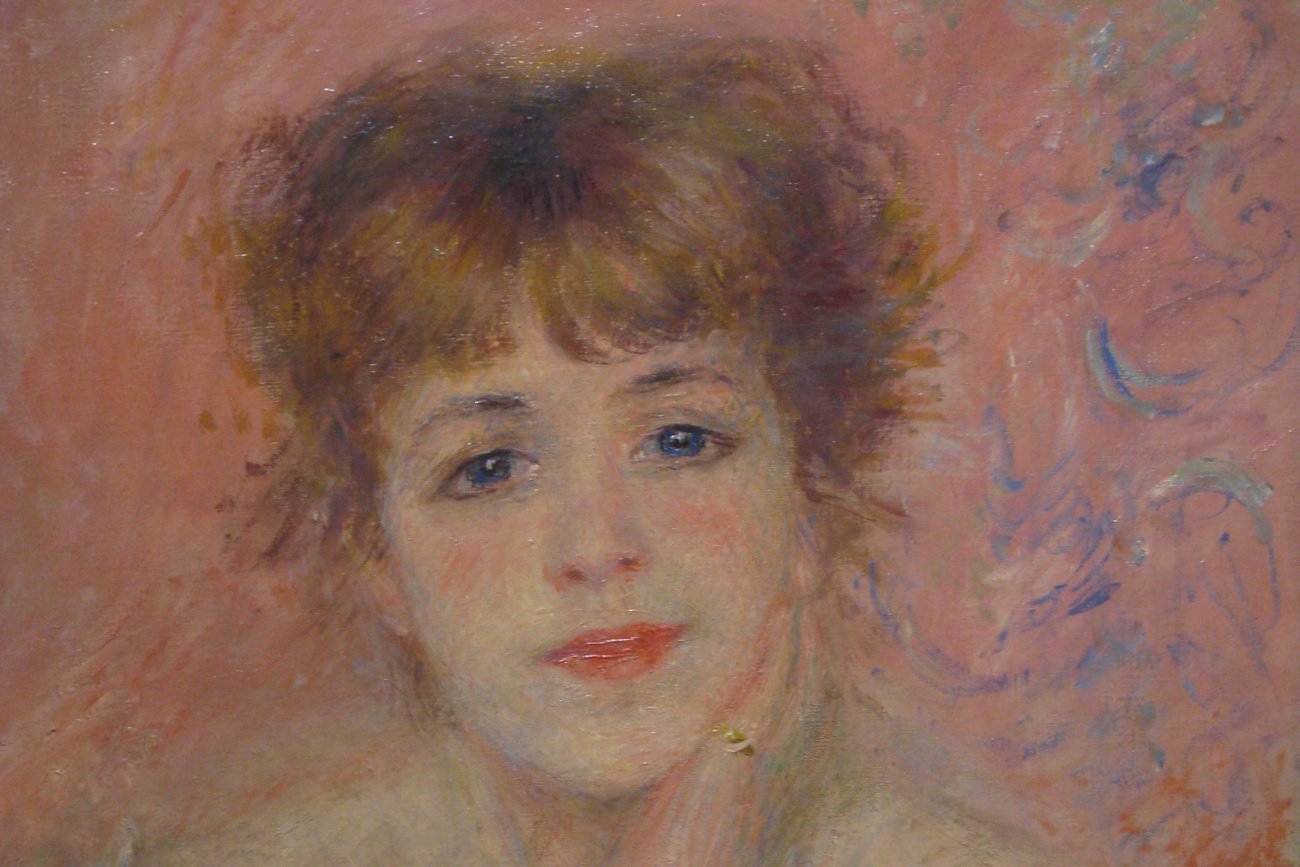 Portret aktorki Jeanne Samary namalowany przez Renoira jest jednym z obrazów, który wyjechał z Rosji do Francji i przez wojnę nie może wrócić do domu (do muzeum Puszkina w Moskwie)