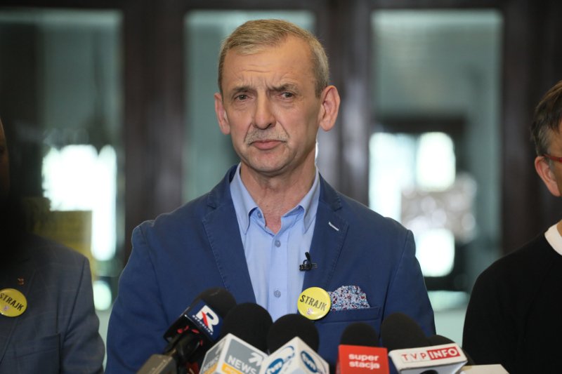 Sławomir Broniarz podkreśla, że rozłam wśród strajkujących świadczy o tym, że to nie tylko "jego" strajk.