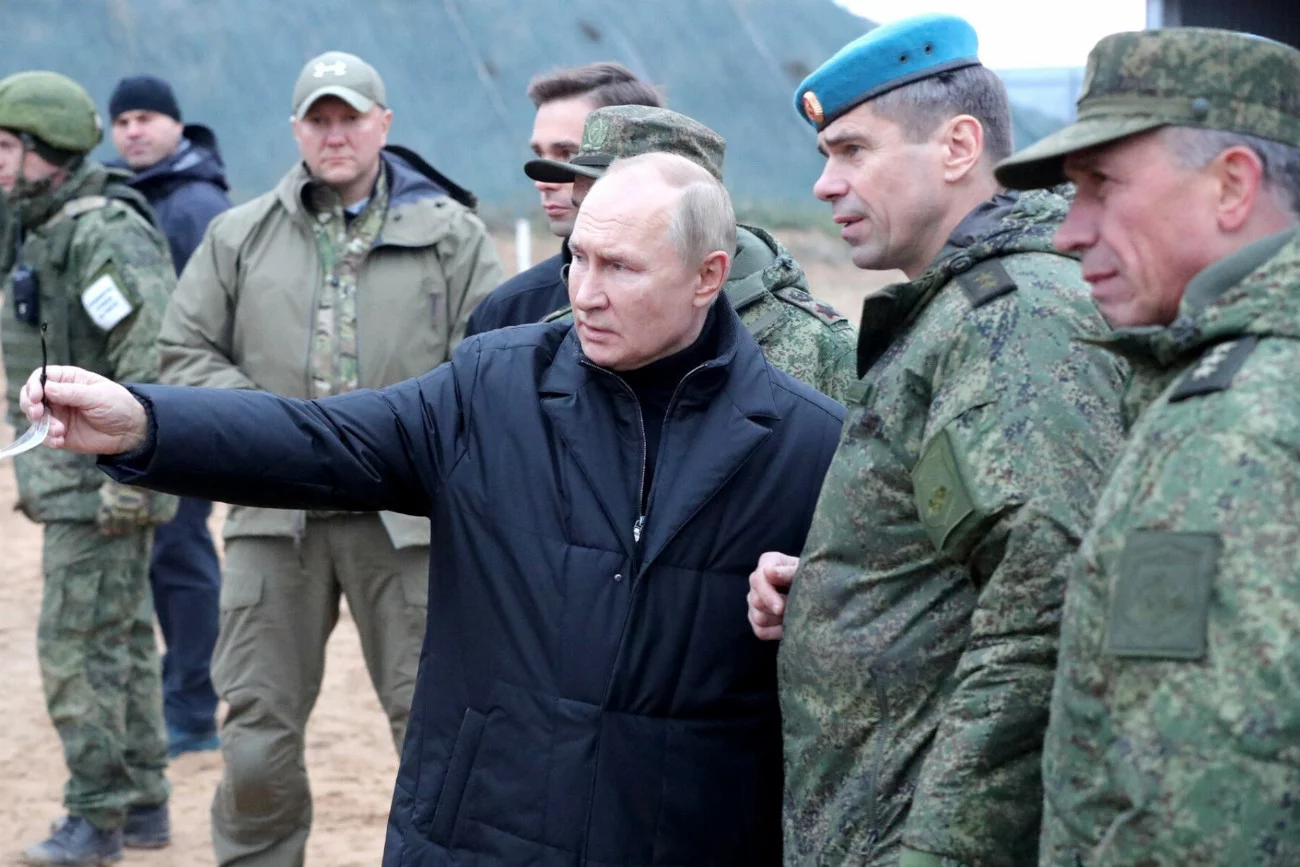 ćwiczenia jądrowe Rosji Władimir Putin na poligonie w Rosji