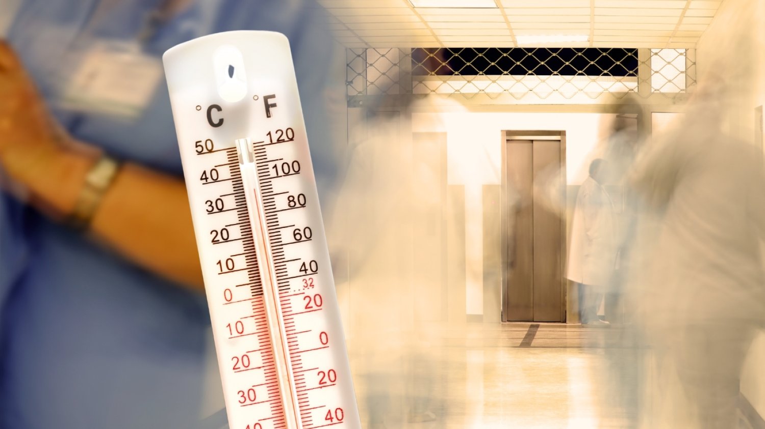 szpital i termometr – zdjęcie ilustracyjne