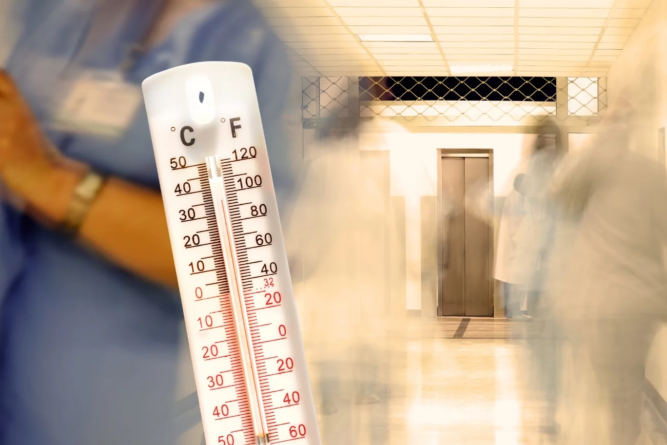 szpital i termometr – zdjęcie ilustracyjne