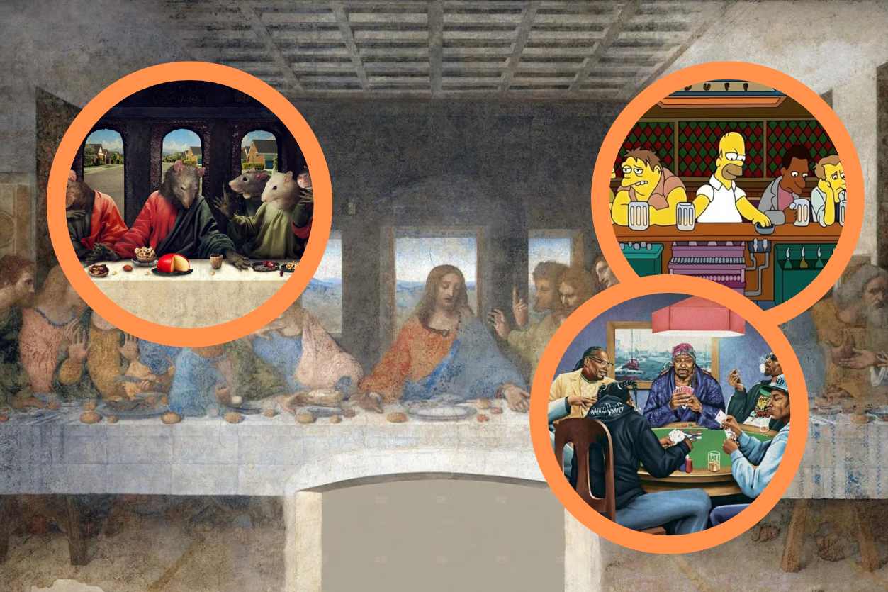 Ostatnia Wieczerza Leonardo da Vinci, Ostatnia Wieczerza w kulturze, Ostatnia Wieczerza w popkulturze