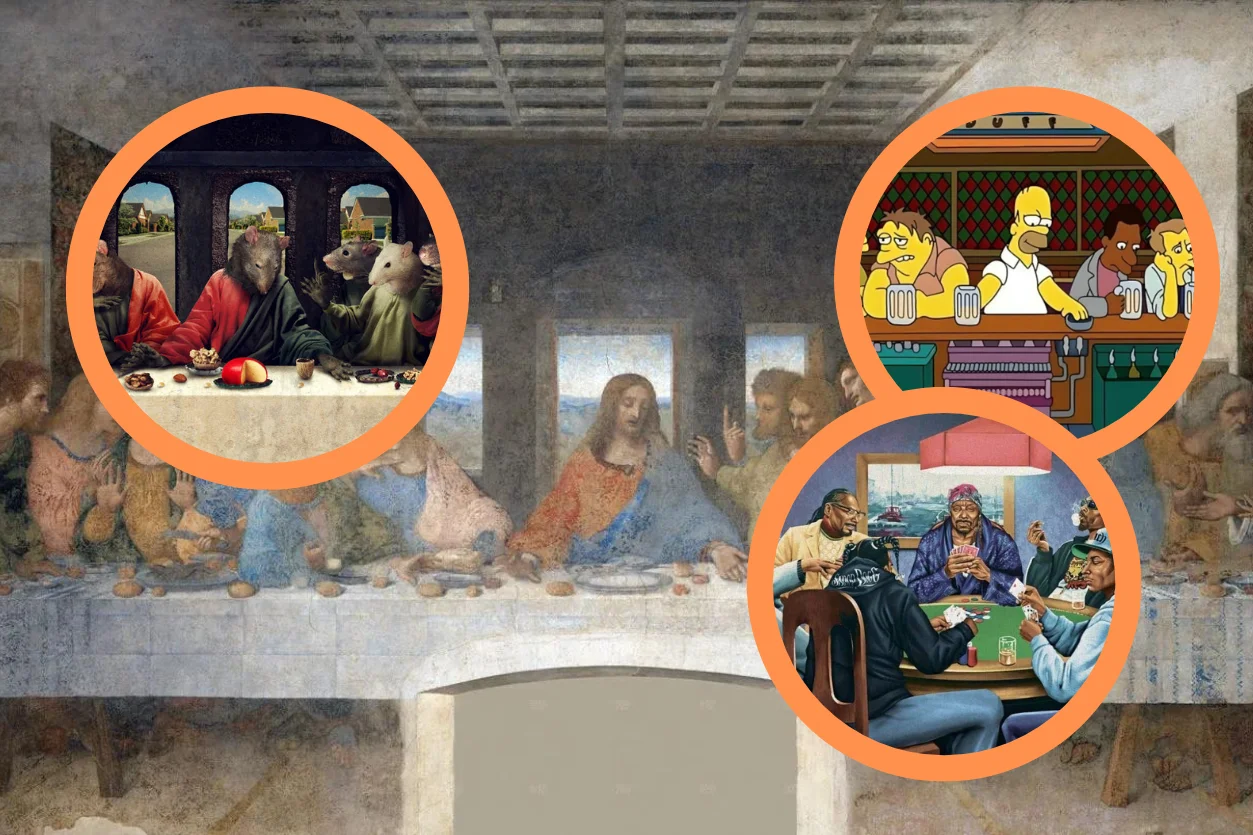 Ostatnia Wieczerza Leonardo da Vinci, Ostatnia Wieczerza w kulturze, Ostatnia Wieczerza w popkulturze