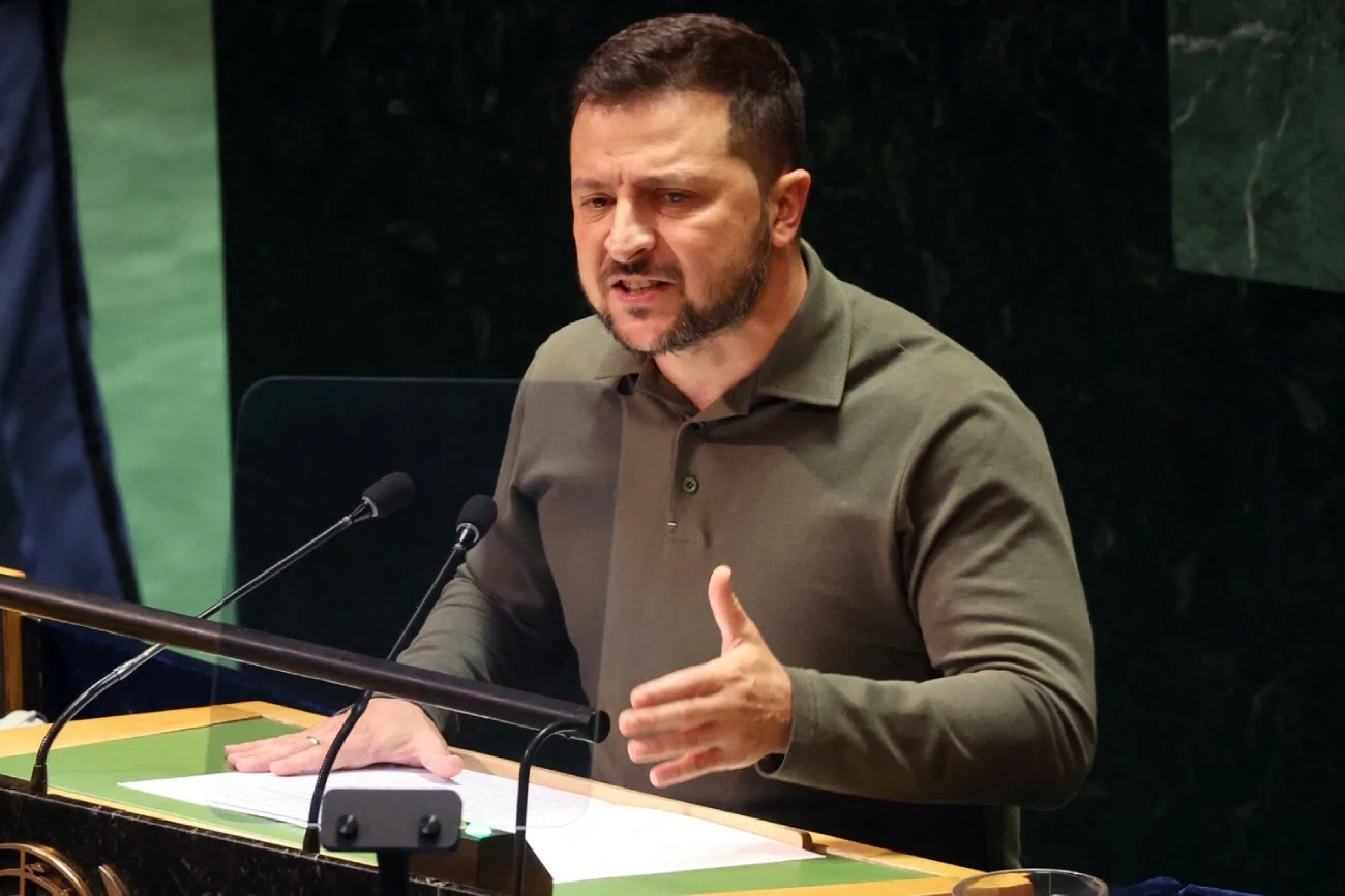 Wołodymyr Zełenski nawiązał w ONZ do embargo na ukraińskie zboże