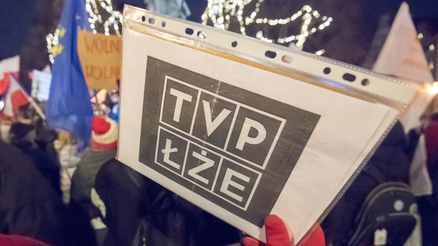 Jeden z protestów ws. upolitycznienia TVP.