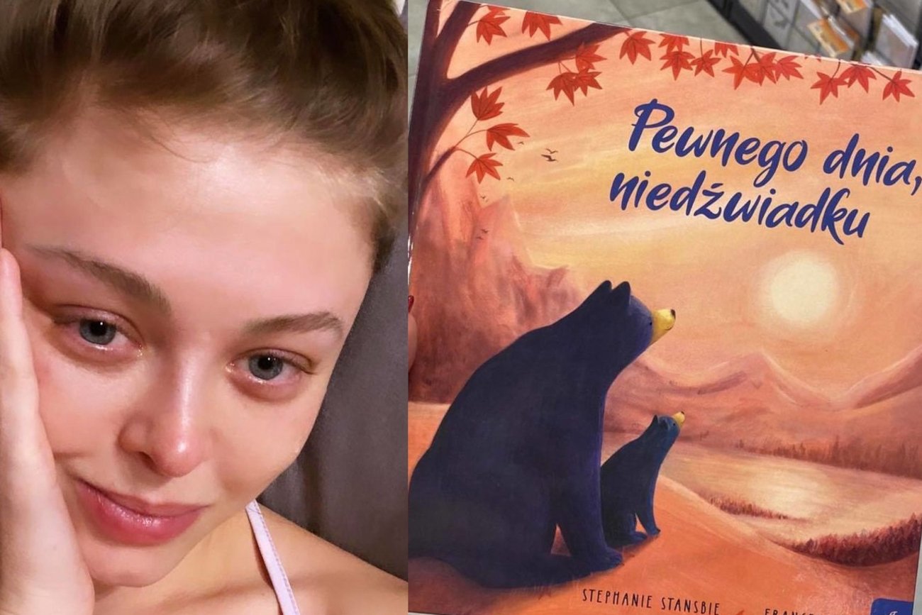 Joanna Opozda wzruszyła się pierwszą książeczką dla swojego dziecka.