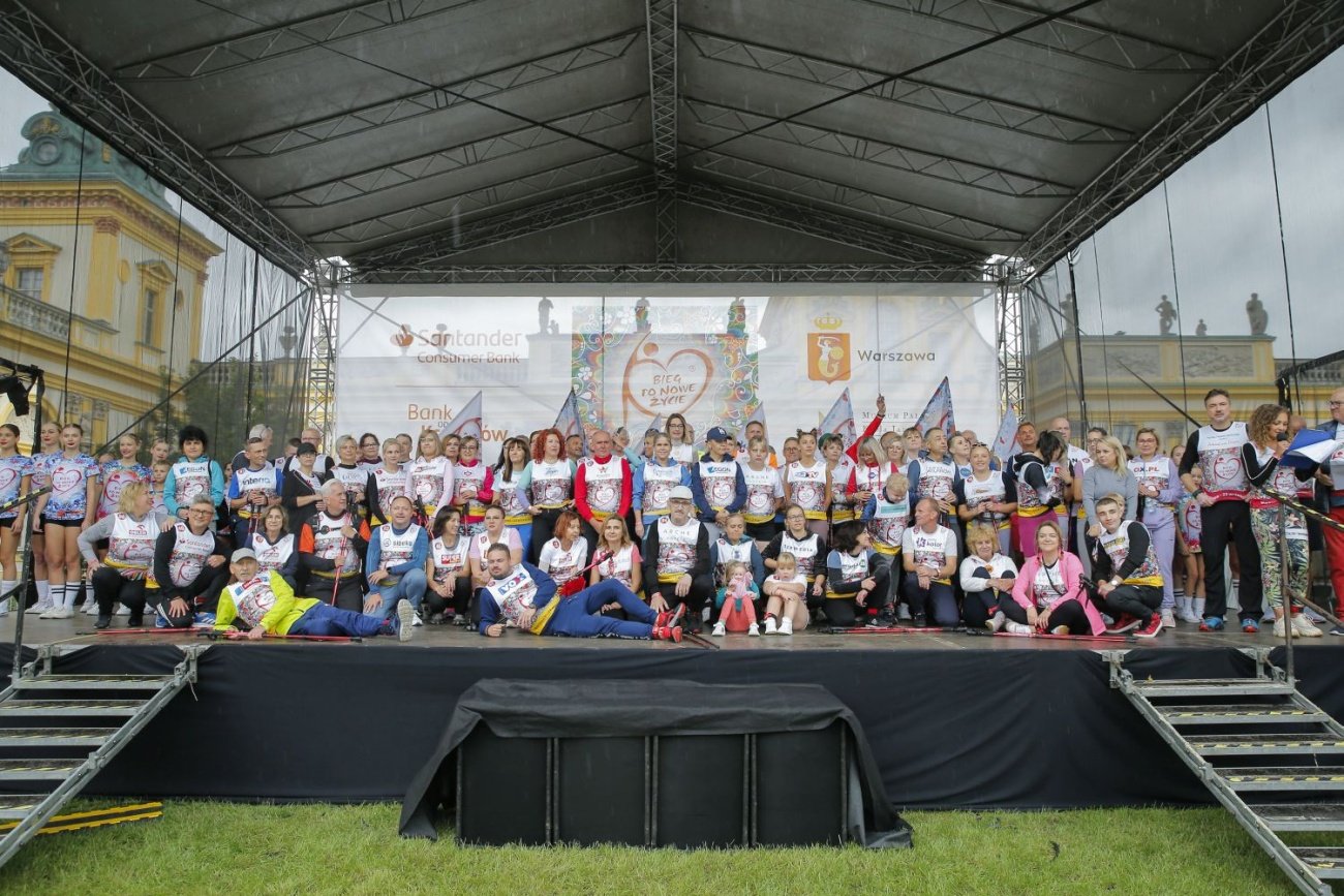 Osoby po transplantacji uczestniczące w 23. Biegu po Nowe Życie