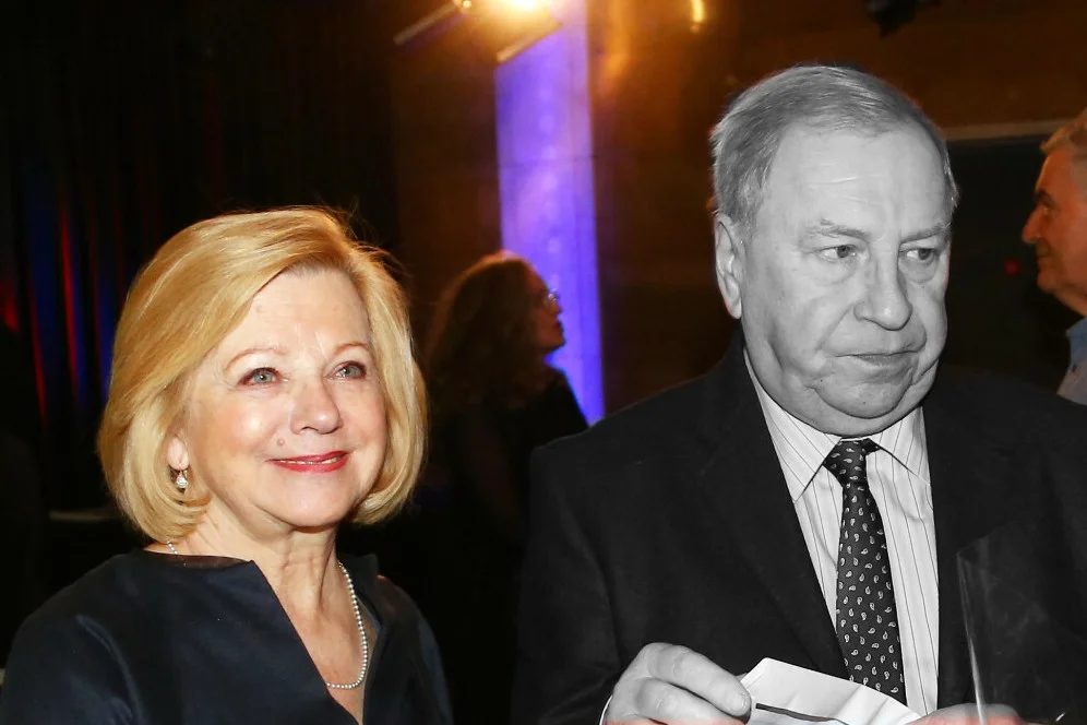 Jerzy Stuhr z żoną Barbarą Stuhr.