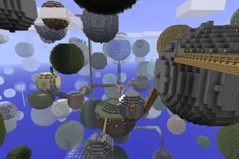 Planety stworzone w Minecraft