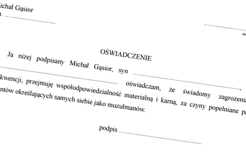 Czytelnik zaproponował, bym wziął odpowiedzialność "karną i materialną" za uchodźców