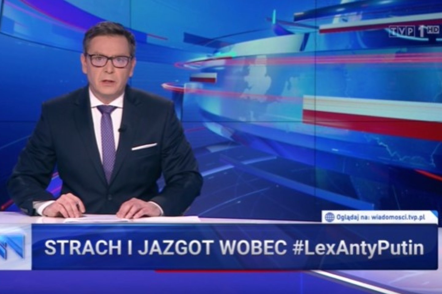 "Wiadomości" TVP we wtorek zaczęły się od "lex Tusk".