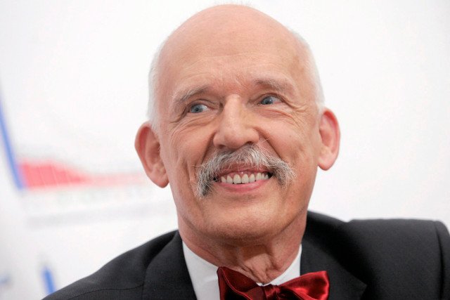 Janusz Korwin-Mikke jedzie do Parlamentu Europejskiego, by "bić ku**y i złodziei"