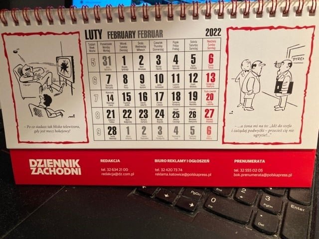 W kalendarzu "Dziennika Zachodniego" znalazły się rażące błędy.