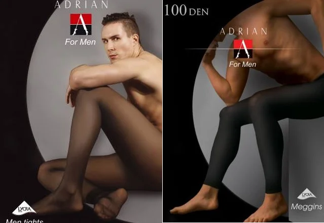 Rajstopy dla panów firmy Adrian.