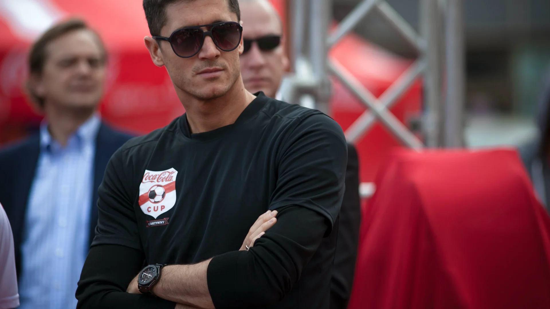 Robert Lewandowski dwa lata temu podczas ceremonii otwarcia Coca-Cola Cup w Gdańsku.