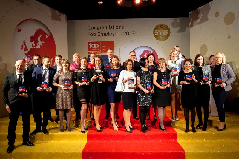 Pracodawcy wyróżnieni certyfikatem Top Employers Europe 2017