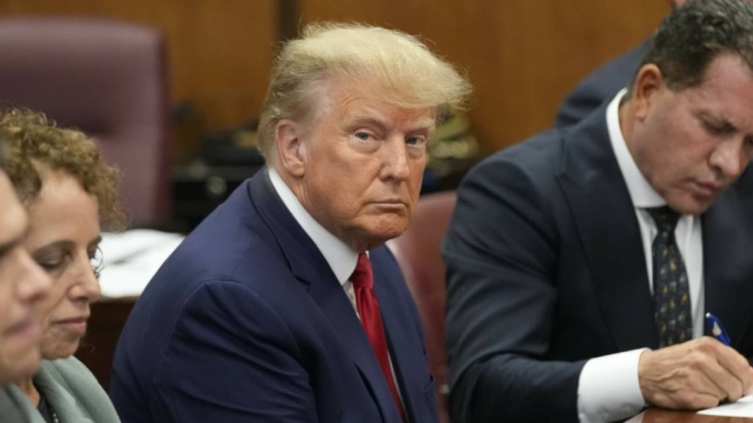 Donald Trump w sądzie.