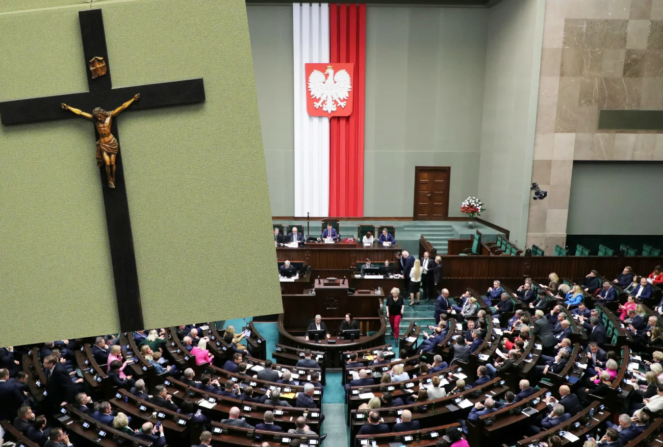 Co z krzyżem w Sejmie? "Zrósł się z tą salą", "Nie powinny być wieszane".