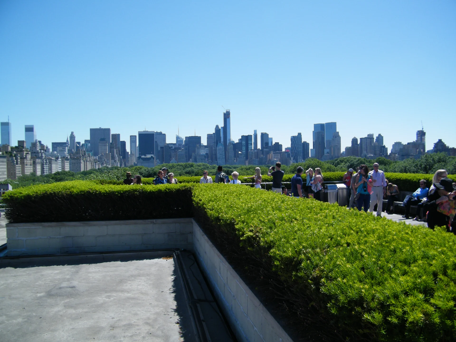 widok na Manhattan z Metropolitan Museum.