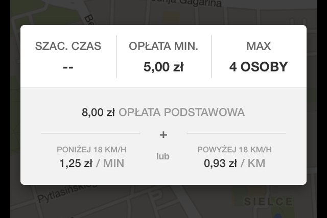 Taksówka w Warszawie za 93 grosze za kilometr? Dzięki aplikacji Uber to może być możliwe.